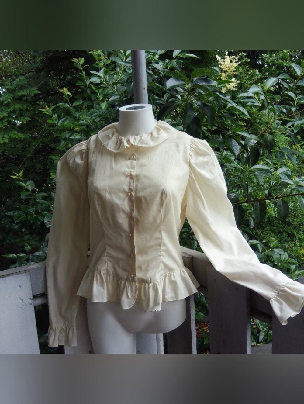 Vintage Handmade Cottagecore Prairie Western Peplum Top